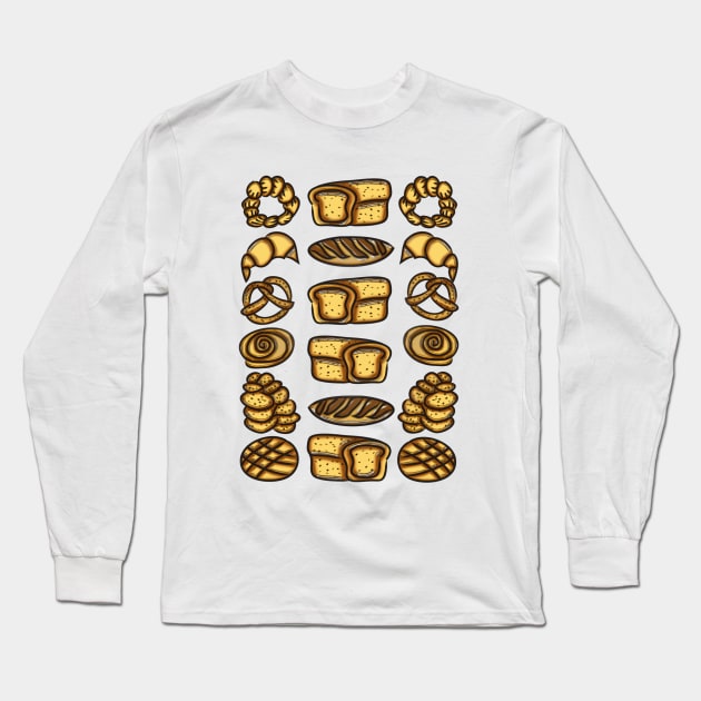 Bakery Items Long Sleeve T-Shirt by JadeGair